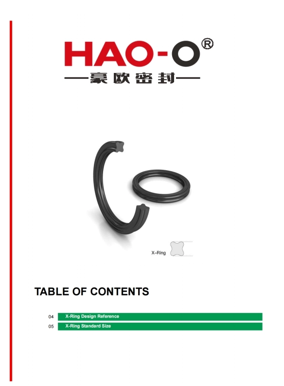 Catalogo guarnizioni X-ring HAO-O