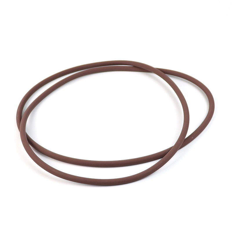 anello di tenuta marrone con mani